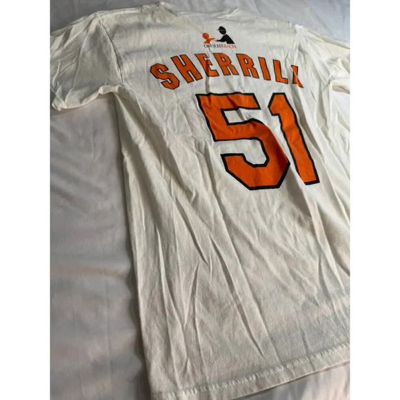 Baltimore Orioles MLB Vintage Tee George Sherrill 51 - Picture 7 of 8